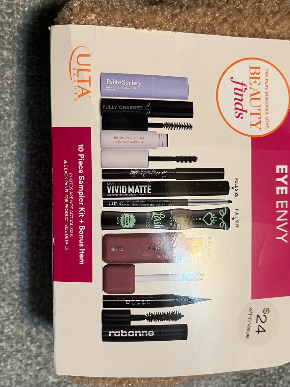 Ulta Beauty Eye Envy Makeup Sampler Kit - Purple & Black